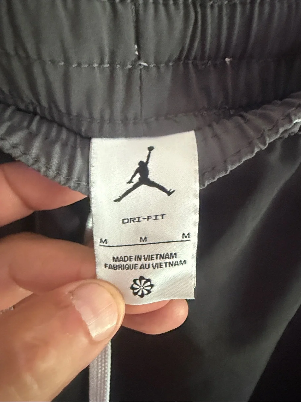Jordan Black Athletic Basketball Shorts with White Trim